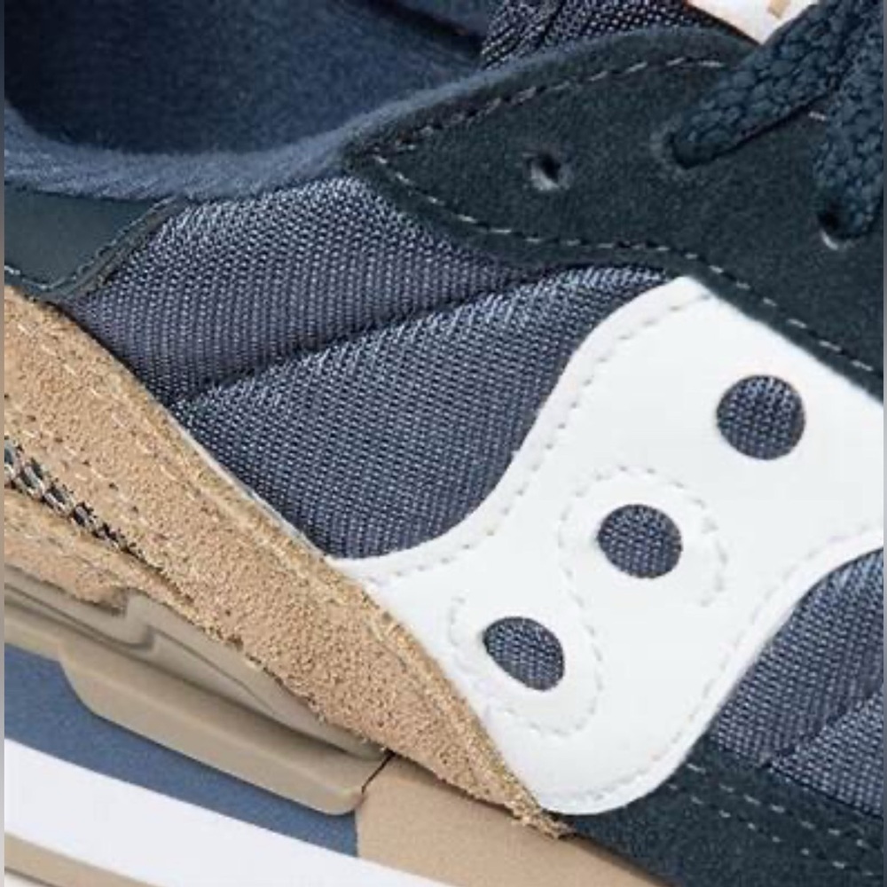 SAUCONY Shadow Original Navy Sand Men’s Size 7 - Picture 4 of 9